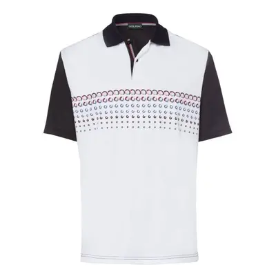 Golfino Golf Ball Printed Black Polo košile