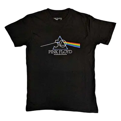 Pink Floyd Tričko 50th Prism Logo Unisex Black