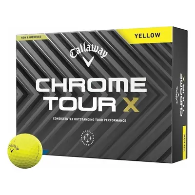 Callaway Chrome Tour X Yellow Basic Golfové míčky