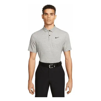 Nike Dri-Fit Tour Heather Mens Golf Black/Black Polo košile