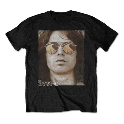 The Doors Tričko Jim Face Unisex Black