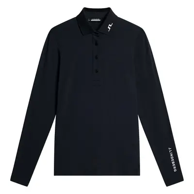 J.Lindeberg Flor Long Sleeve Navy Melange Polo košile