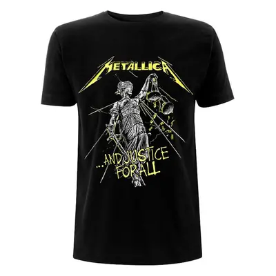 Metallica Tričko And Justice For All Tracks Unisex Black