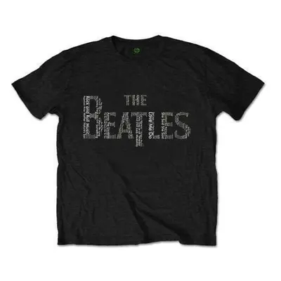 The Beatles Tričko Drop T Songs Unisex Black