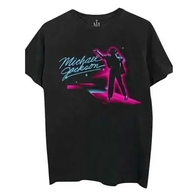 Michael Jackson Tričko Neon Unisex Black