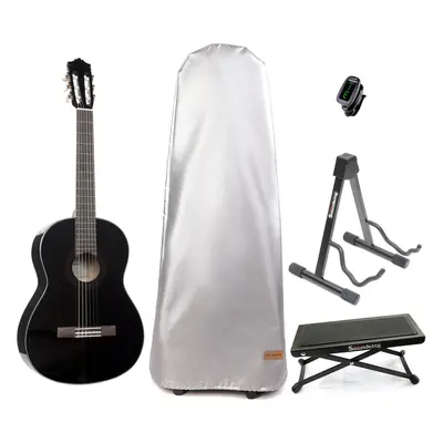 Yamaha C40II Classical guitar BK SET Gloss Black Klasická kytara