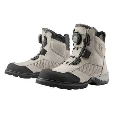 ICON - Motorcycle Gear Stormhawk WP Boots Grey Boty