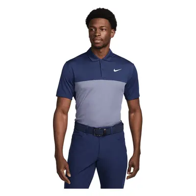 Nike Dri-Fit Victory+ Mens Midnight Navy/Obsidian/White Polo košile