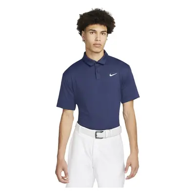 Nike Dri-Fit Tour Mens Solid Golf Midnight Navy/White Polo košile