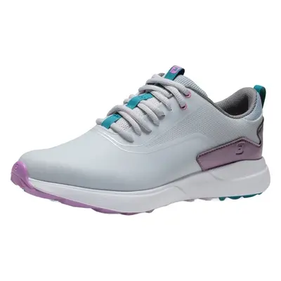 Footjoy Performa Grey/White/Purple Dámske golfové boty