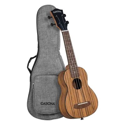 Cascha Ukulele Zebra Wood Natural Sopránové ukulele