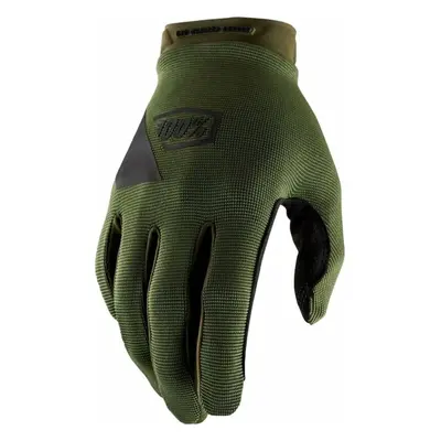 100% Ridecamp Gloves Army Green/Black Cyklistické rukavice