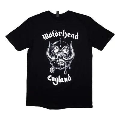 Motörhead Tričko England (Back Print) Unisex Black