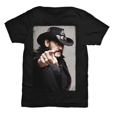 Lemmy Kilmister Tričko Pointing Photo Unisex Black