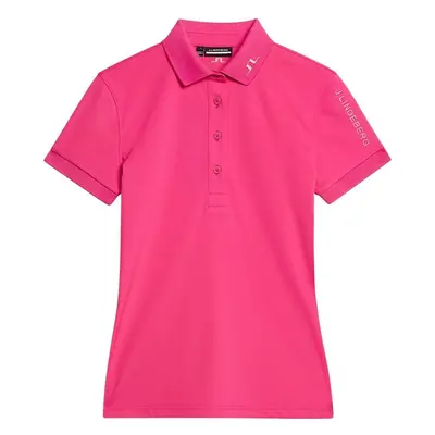 J.Lindeberg Tour Tech Womens Fuchsia Purple Polo košile