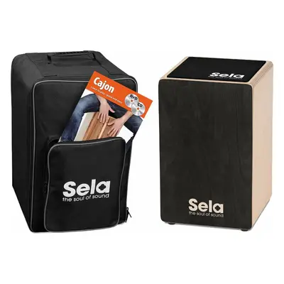 Sela Primera Black Bundle Black Dřevěný cajon