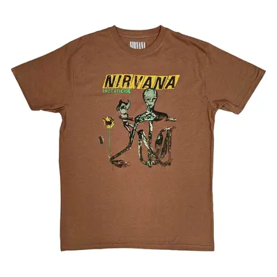 Nirvana Tričko Incesticide Unisex Brown