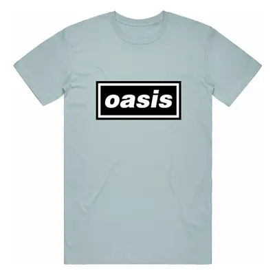 Oasis Tričko Decca Logo Unisex Light Blue