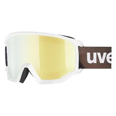 UVEX Athletic CV White Mat/Mirror Gold/Green Lyžařské brýle