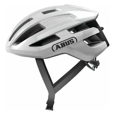 Abus PowerDome Shiny White Cyklistická helma