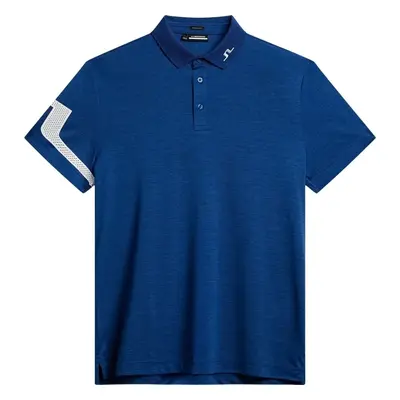 J.Lindeberg Heath Regular Fit Estate Blue Melange Polo košile