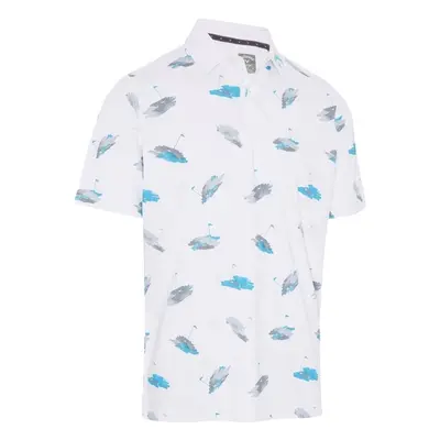 Callaway Golf Novelty Print Mens Bright White Polo košile