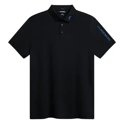 J.Lindeberg Tour Tech Reg Fit Mens Black Polo košile