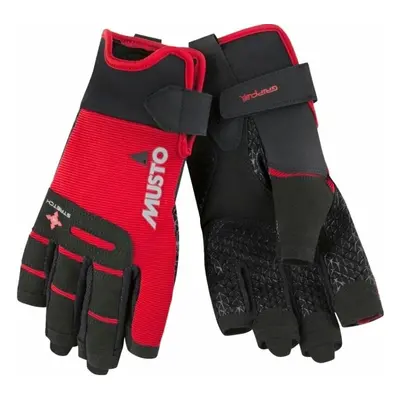 Musto Performance Short Finger True Red Jachtařské rukavice