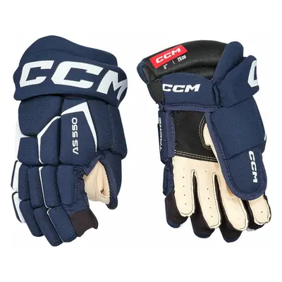 CCM Tacks AS JR Navy/White Hokejové rukavice