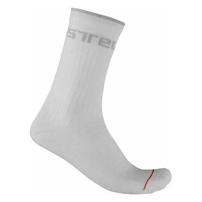 Castelli Distanza Sock White 2XL Cyklo ponožky