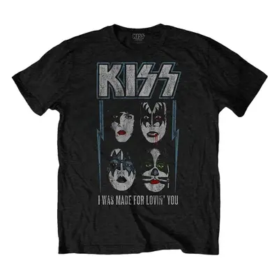 Kiss Tričko Made For Lovin' You Unisex Black