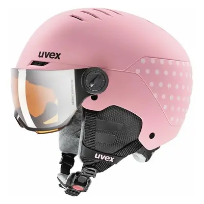 UVEX Rocket Junior Visor Pink Confetti Lyžařská helma