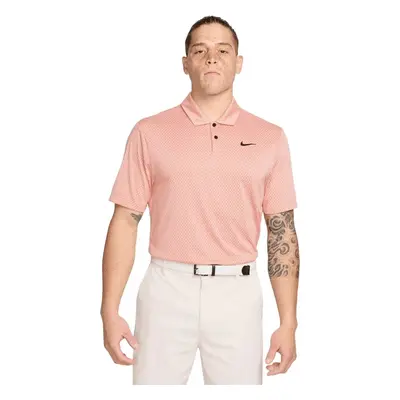 Nike Dri-Fit Tour Jacquard Mens Light Madder Root/Guava Ice/Black Polo košile