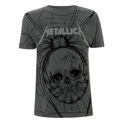 Metallica Tričko Spider All Over Grey