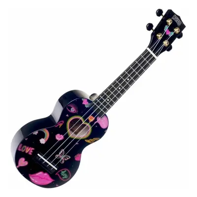 Mahalo Heart Heart Black Sopránové ukulele