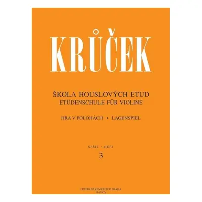 Václav Krůček Škola houslových etud II (sešit 4) Noty