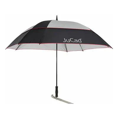 Jucad Windproof With Pin Deštníky Black/Silver/Red