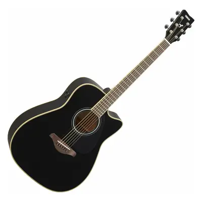 Yamaha FGC-TA Black Elektroakustická kytara Dreadnought