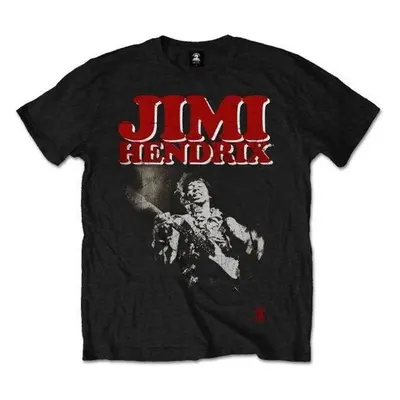 Jimi Hendrix Tričko Block Logo Unisex Black