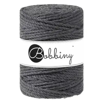 Bobbiny 3PLY Macrame Rope mm m Charcoal Šňůra