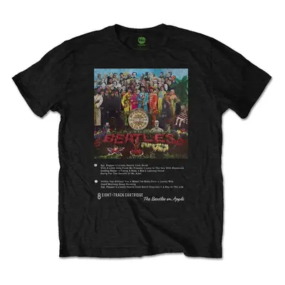 The Beatles Tričko Sgt Pepper Track Unisex Black