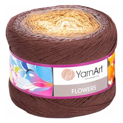 Yarn Art Flowers Brown Pletací příze