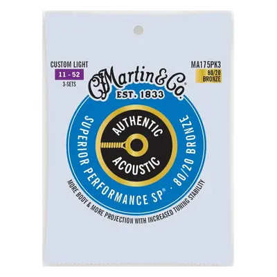 Martin MA175PK3 Authentic SP Struny pro akustickou kytaru