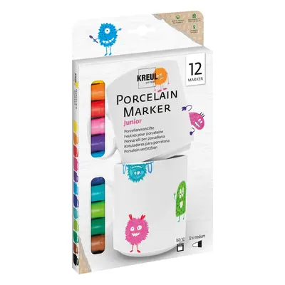 Kreul Porcelain Marker medium Junior Set Sada fixů na keramiku ks