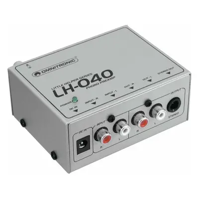 Omnitronic LH-040 Silver Gramofonový předzesilovač