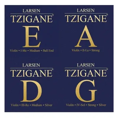 Larsen Tzigane violin SET, E loop end Struny pro housle