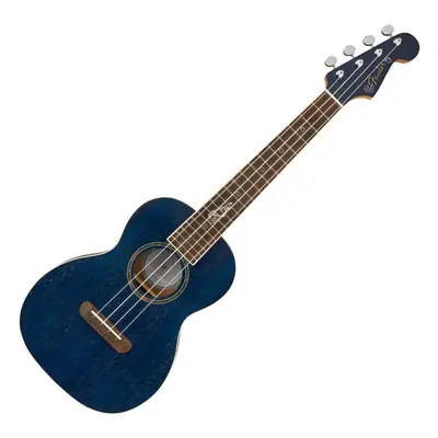 Fender Dhani Harrison Uke WN Sapphire Blue Transparent Tenorové ukulele