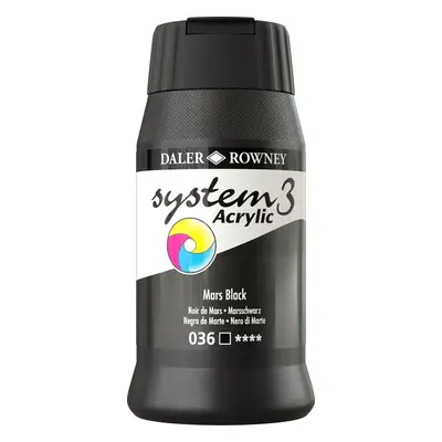 Daler Rowney System3 Akrylová barva Mars Black ml ks