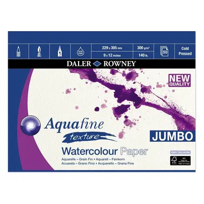 Daler Rowney Aquafine Texture Watercolour Paper Skicář Aquafine g