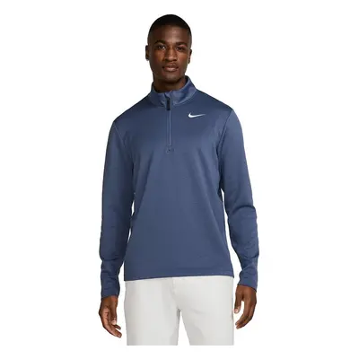 Nike Dri-Fit Victory Therma Flex 1/2 Zip Mens Top Diffused Blue/Obsidian/White Sweatshirt